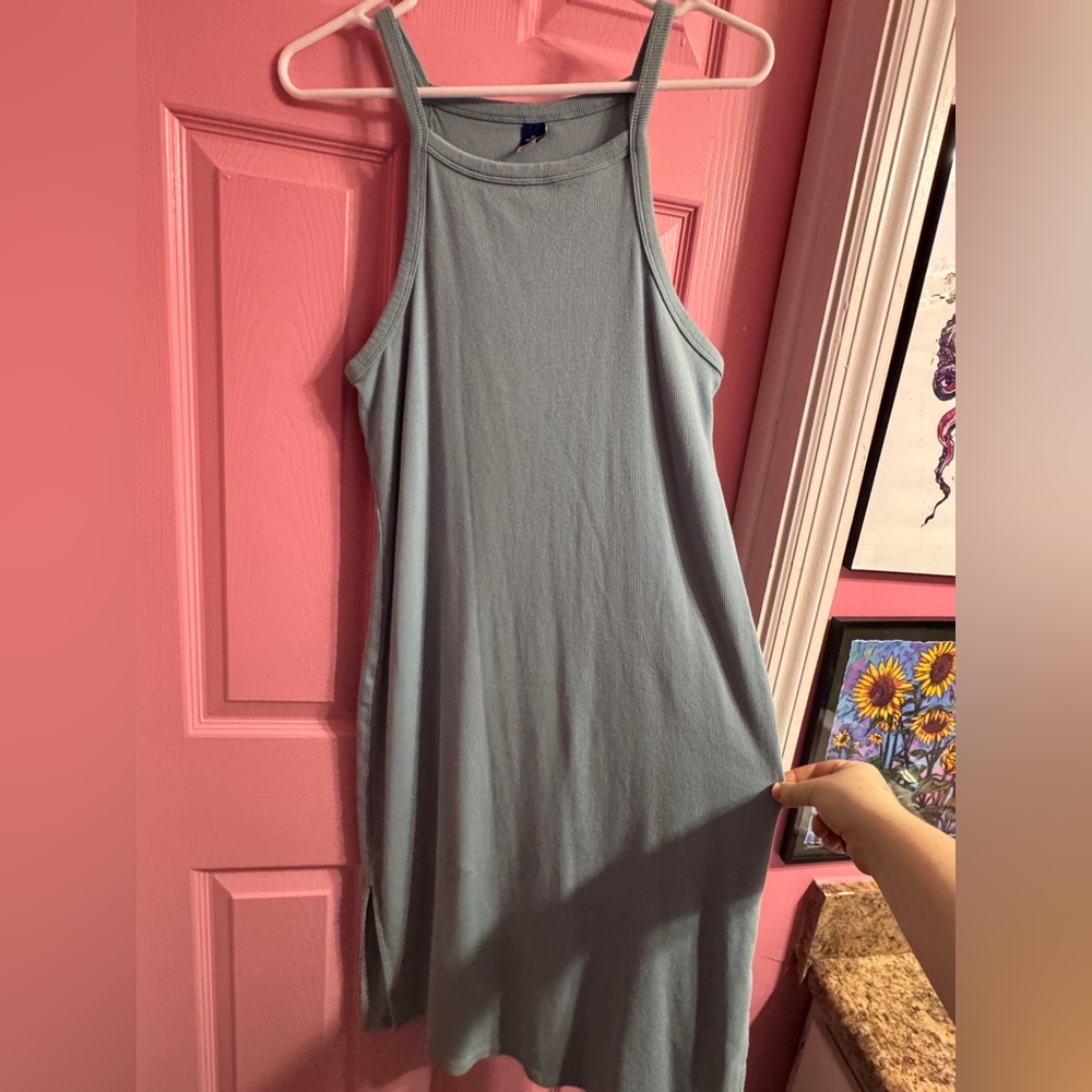 Light blue midi dress